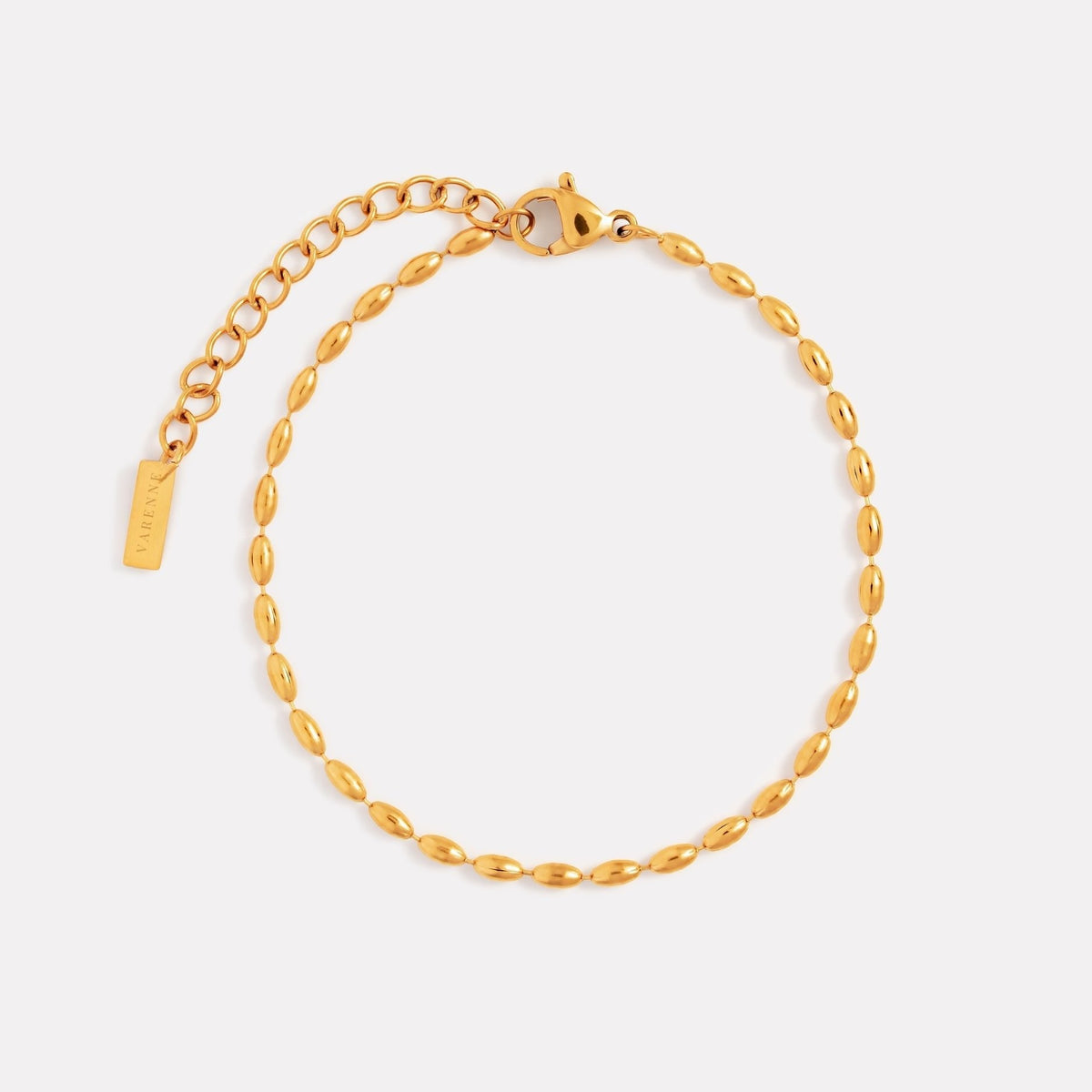 Pebble Link Bracelet, 2 mm, Stainless Steel