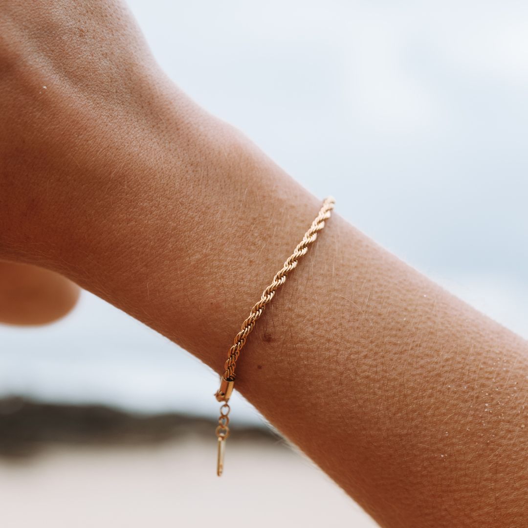 Rope Chain Bracelet, 3 mm, 16–20 cm — Calvi