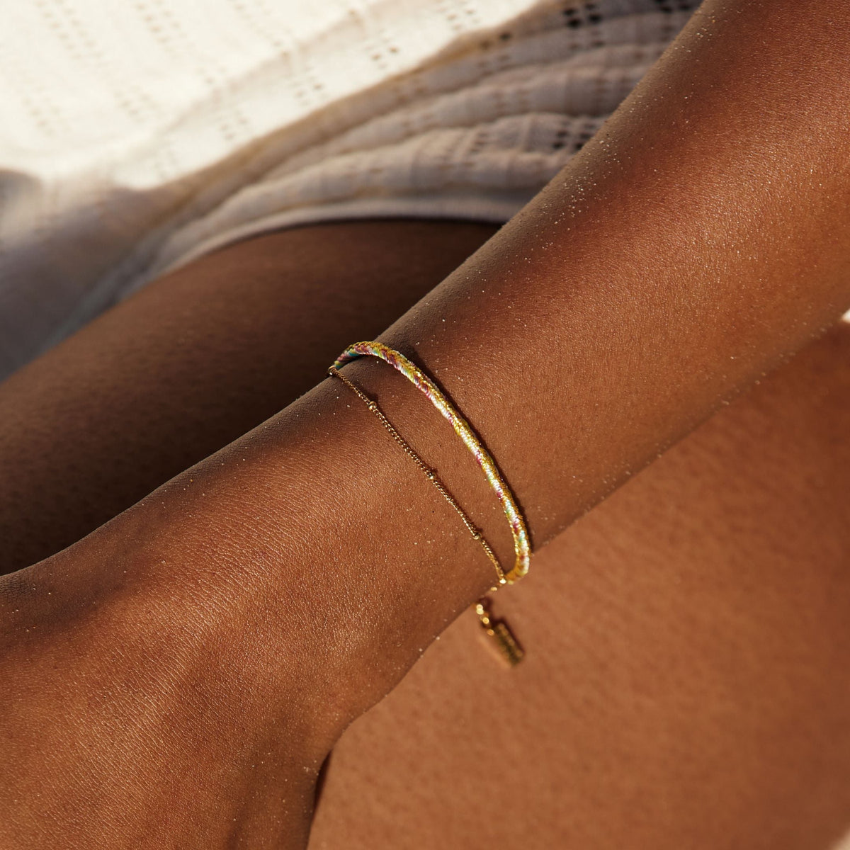 Colorful Enamel Layered Bracelet, 16 cm — Rio