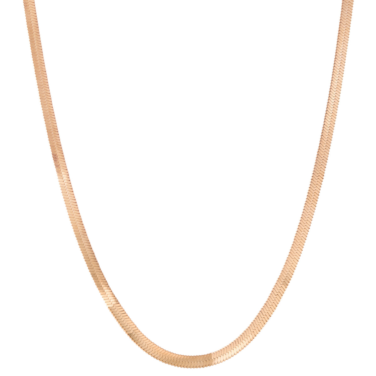 Herringbone Choker, 4 mm, 39–44 cm — Kauai
