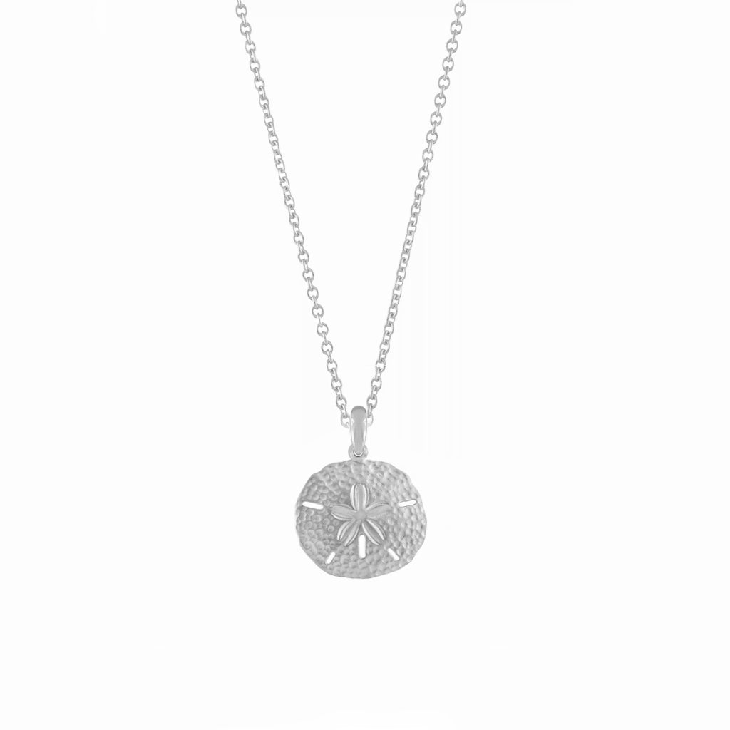 Sand Dollar Pendant Necklace, 10 mm