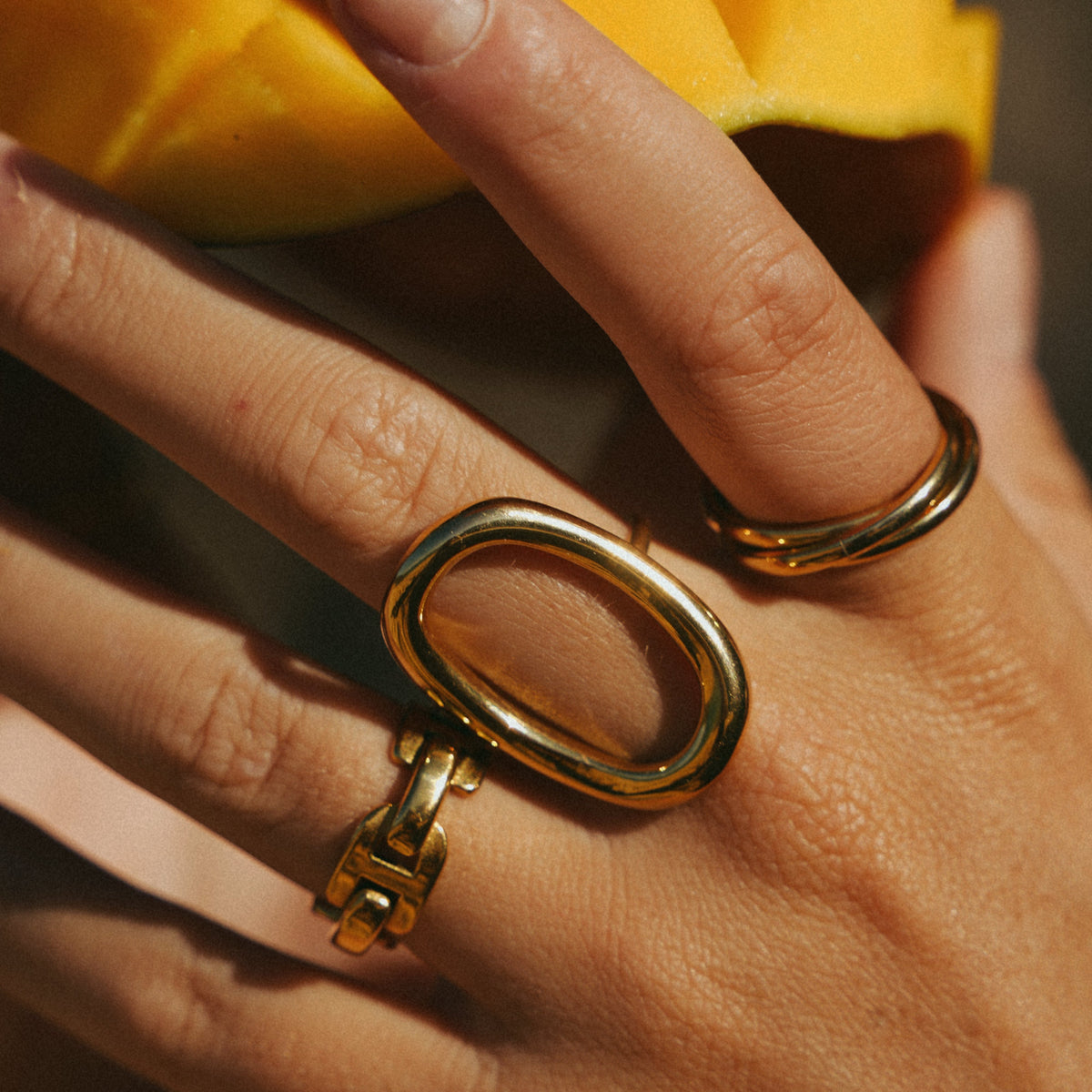 Triple Interlocking Spinner Ring — Trinity