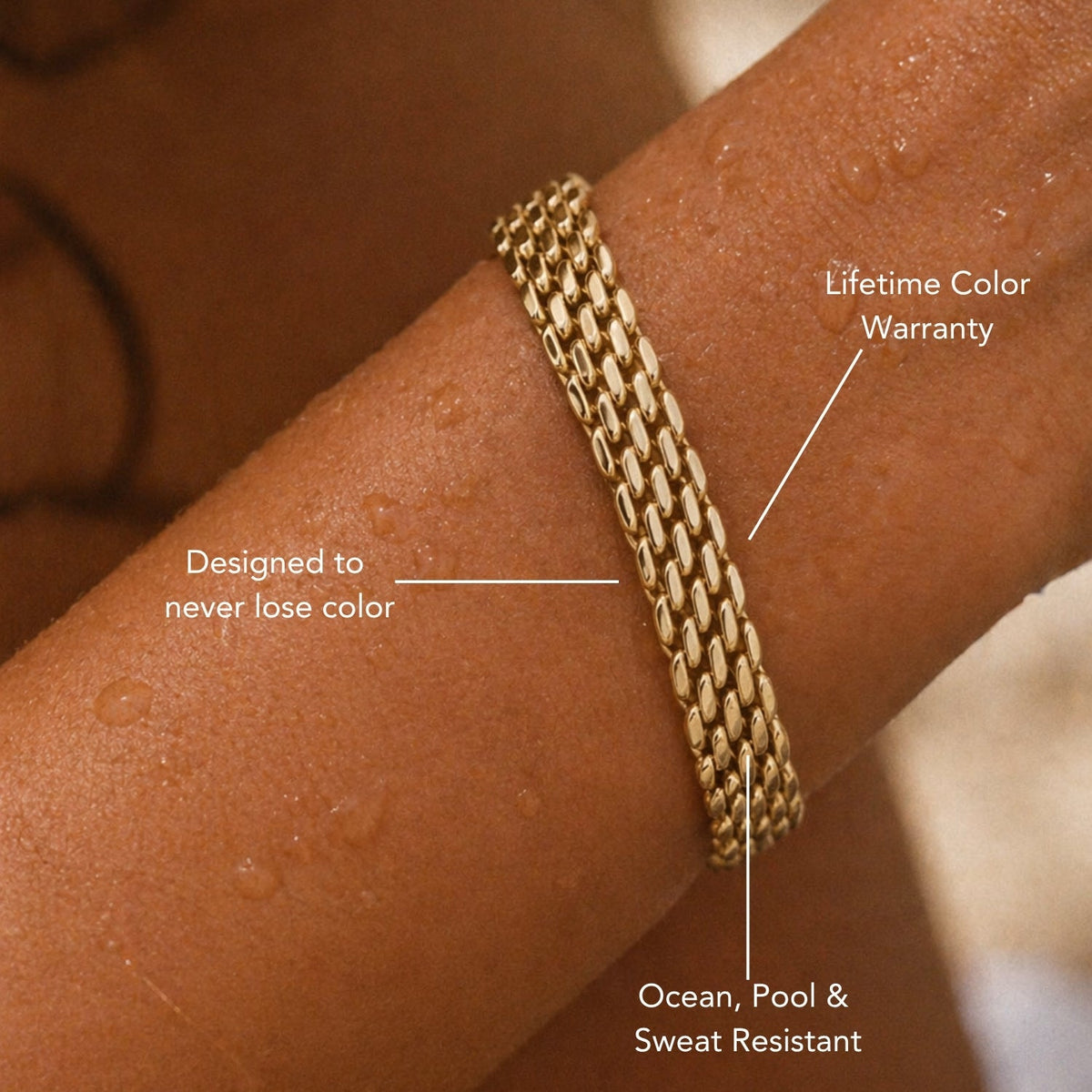 Woven Chain Bracelet, 6 mm — Sifnos