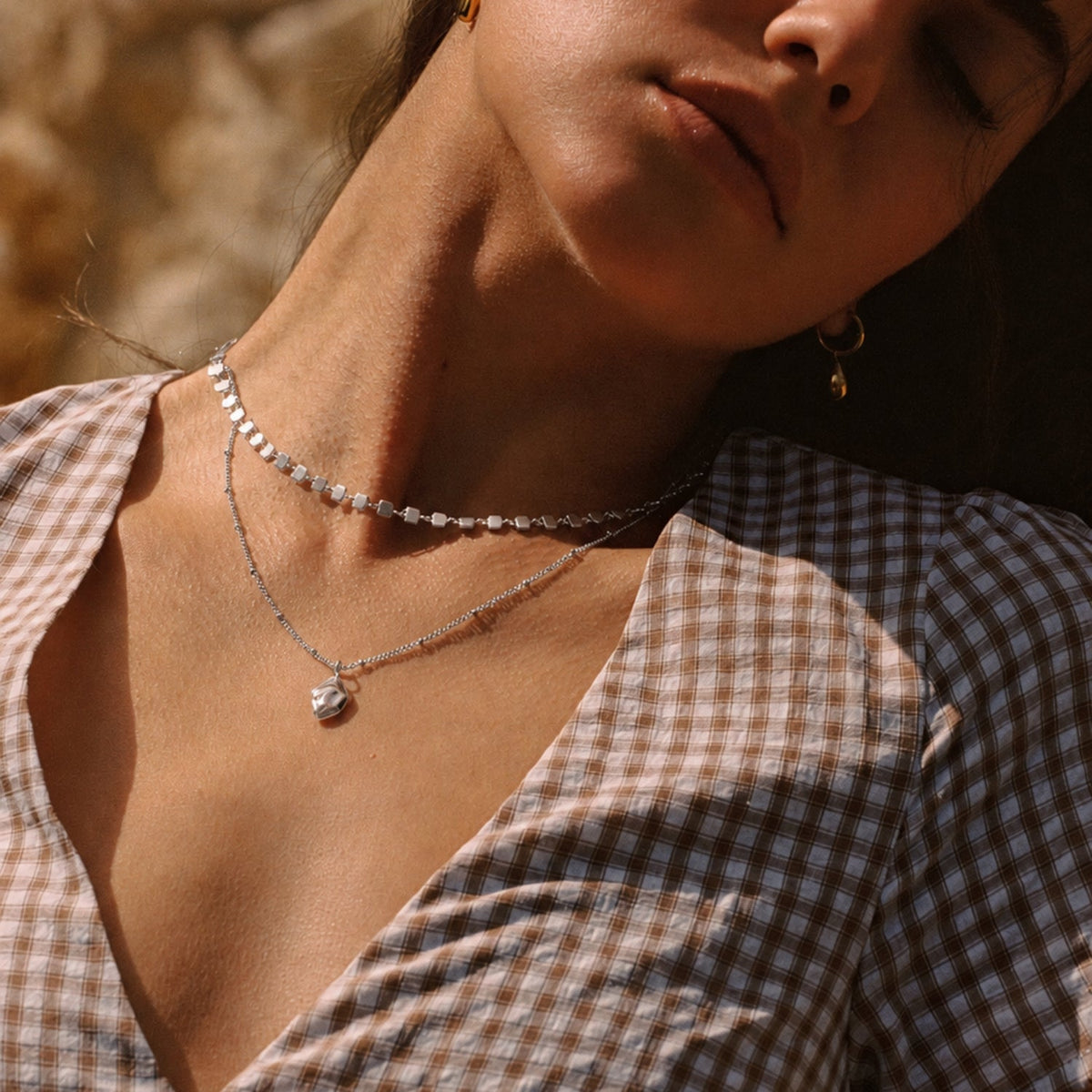 Round Disc Chain Choker, 39 cm — Ilios