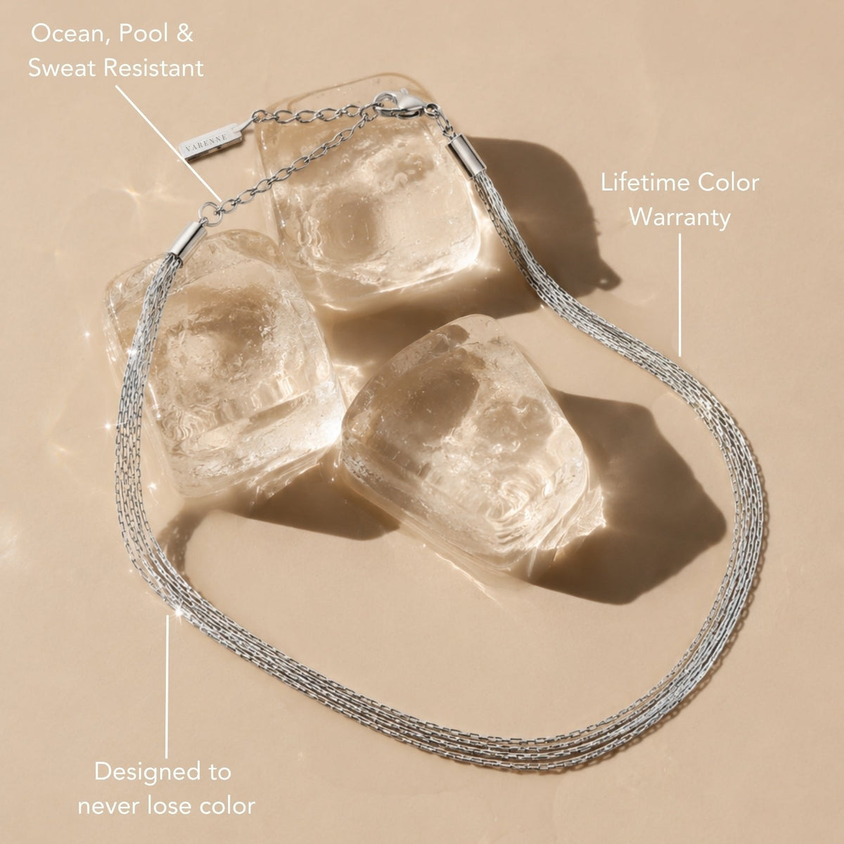 Four Layer Chain Choker, 36 cm — Riviera