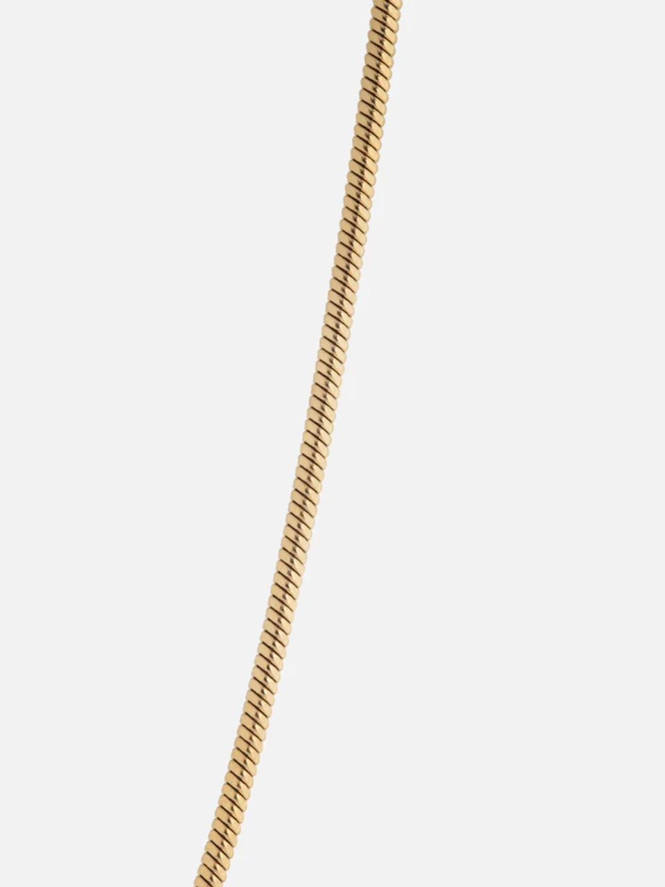 Men’s Box Chain Necklace, 55 cm, 18K Gold-Plated Steel
