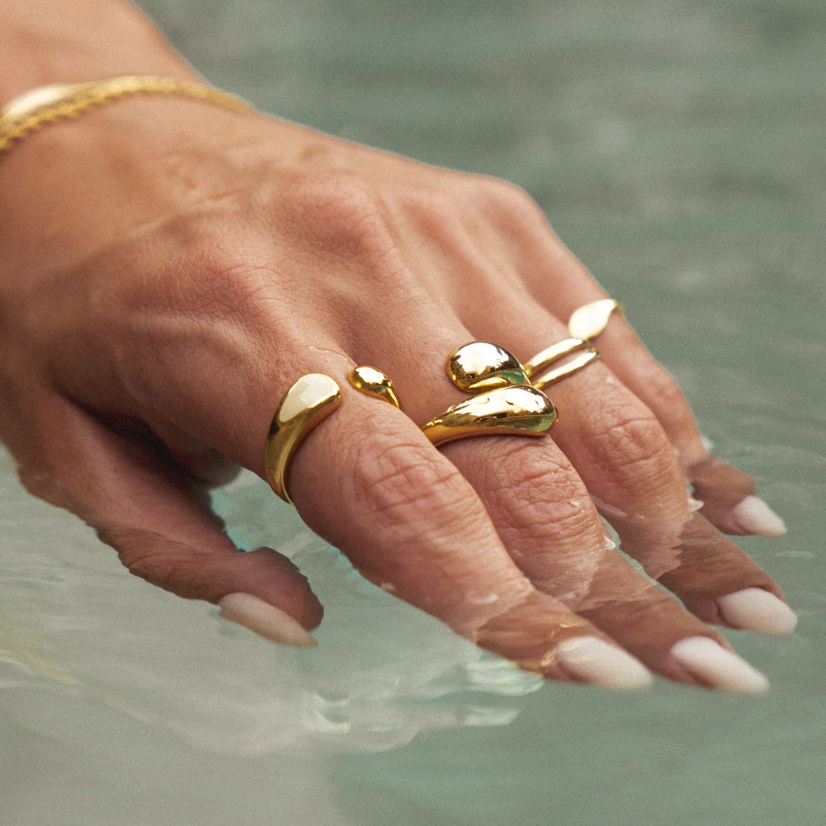Open Wrap Statement Ring — Double Twist