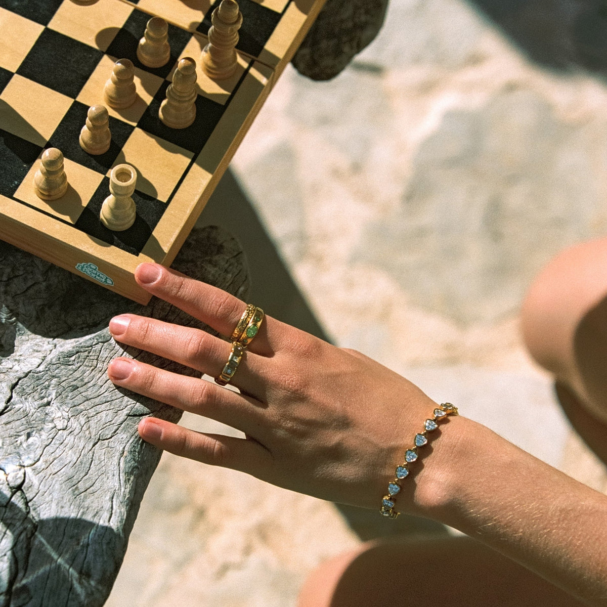 White Zircon Teardrop Tennis Bracelet — Sun Spark