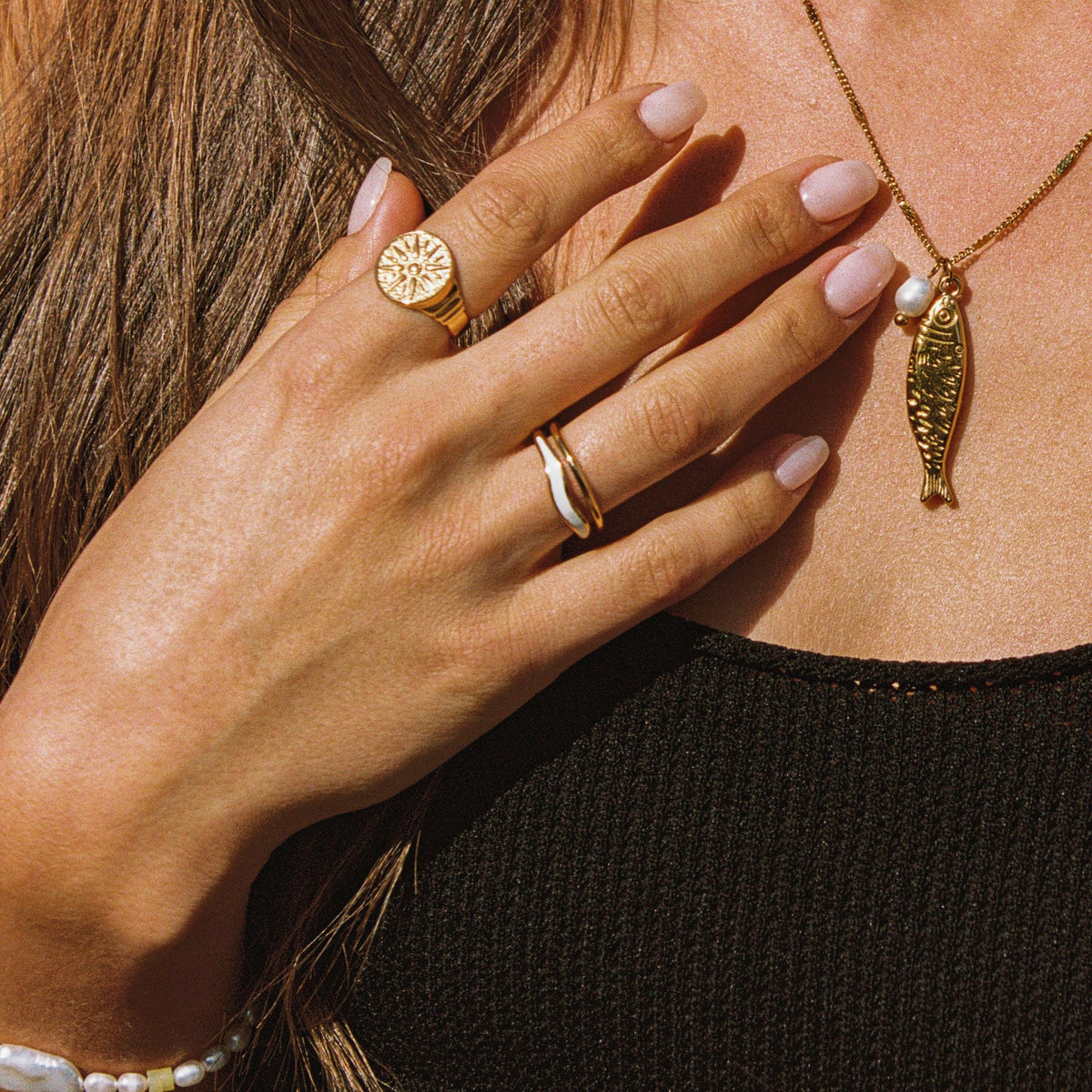 Openwork Double Wave Band Ring — Sirocco