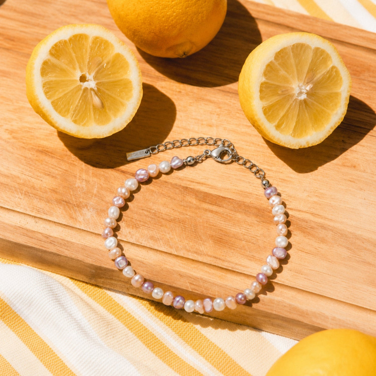 Pink Freshwater Pearl Bracelet — Perla Rosa