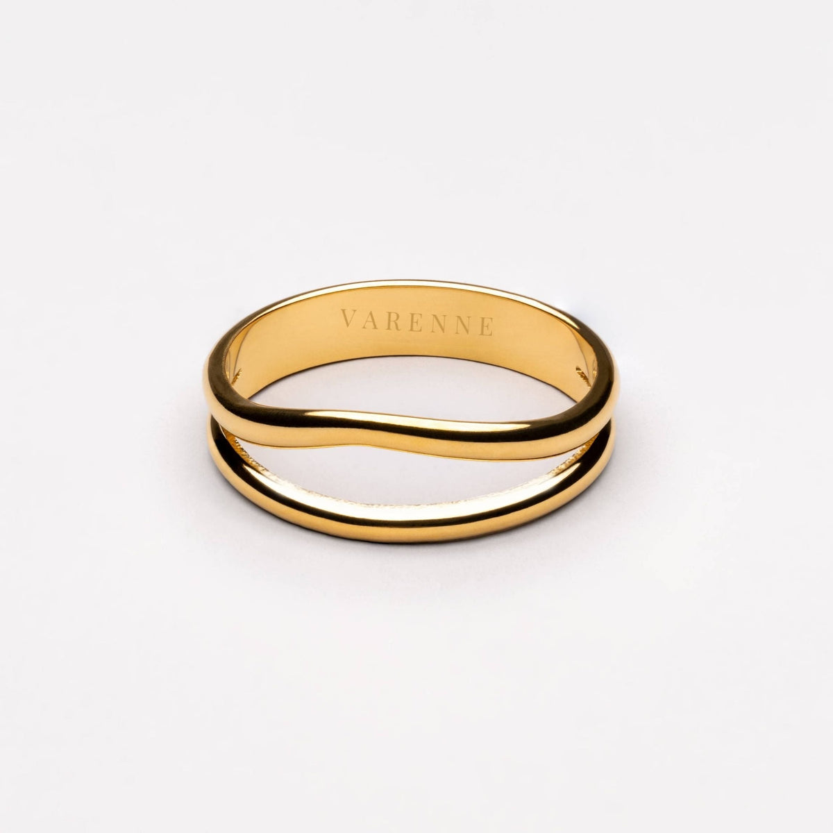 Fine Double Band Ring — Breeze