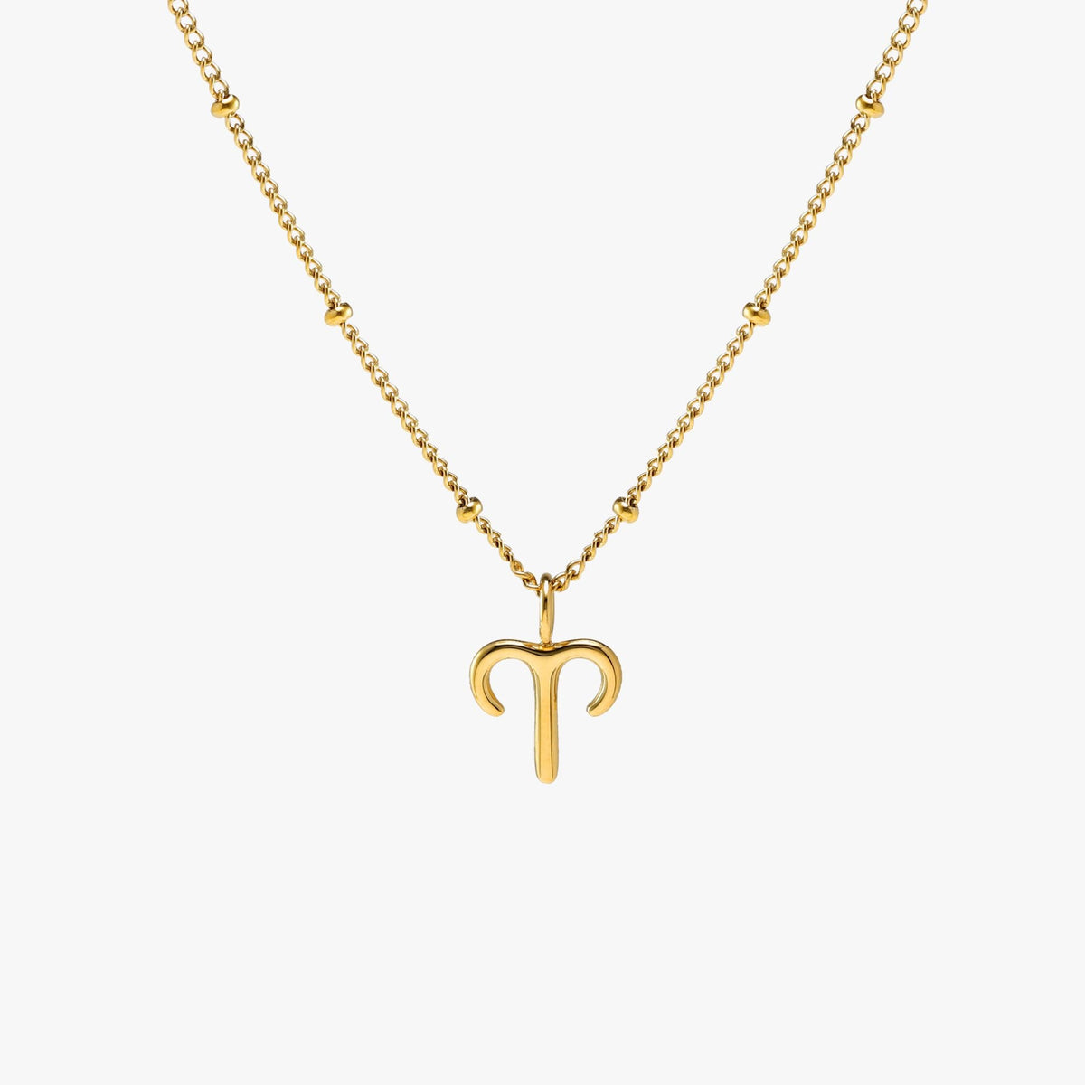 Zodiac Symbol Pendant Necklace, 10 mm
