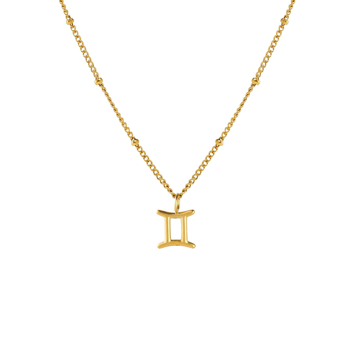 Zodiac Symbol Pendant Necklace, 10 mm
