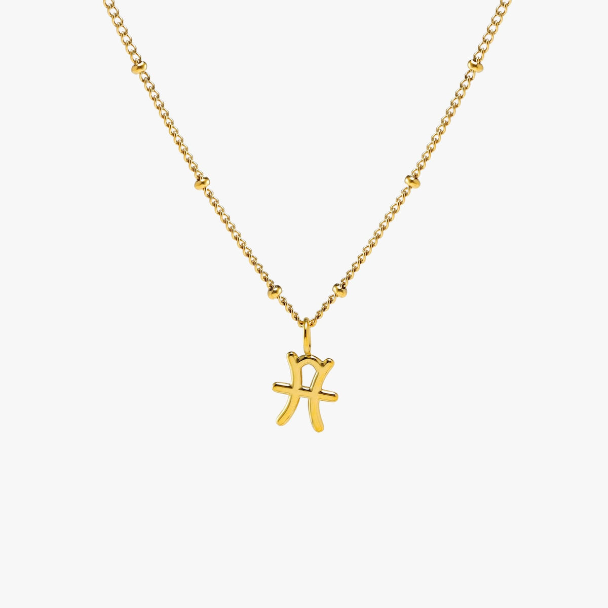 Zodiac Symbol Pendant Necklace, 10 mm