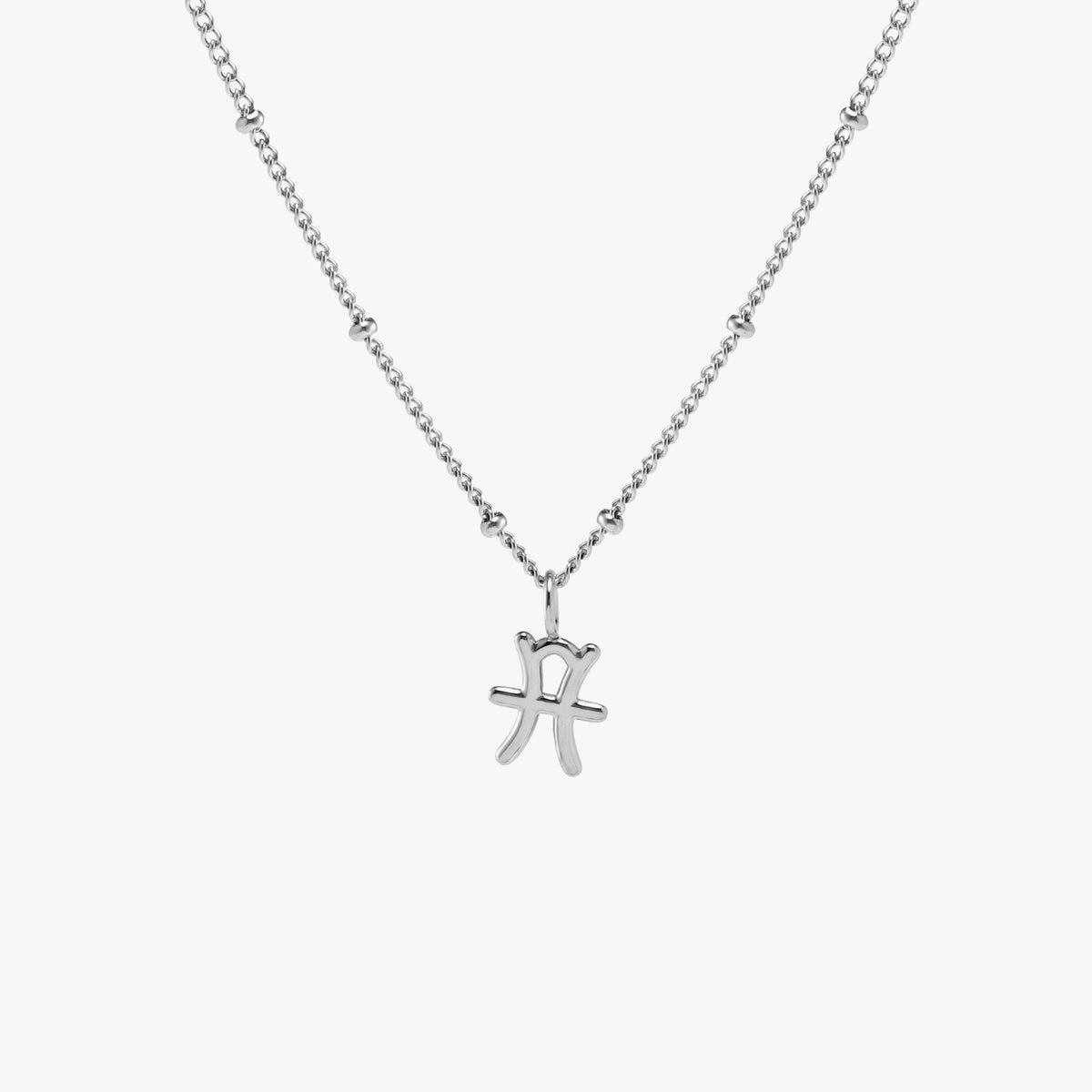 Zodiac Symbol Pendant Necklace, 10 mm
