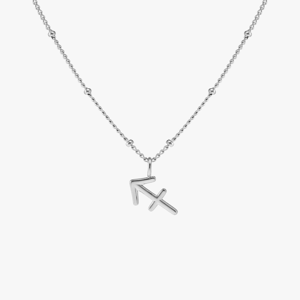 Zodiac Symbol Pendant Necklace, 10 mm