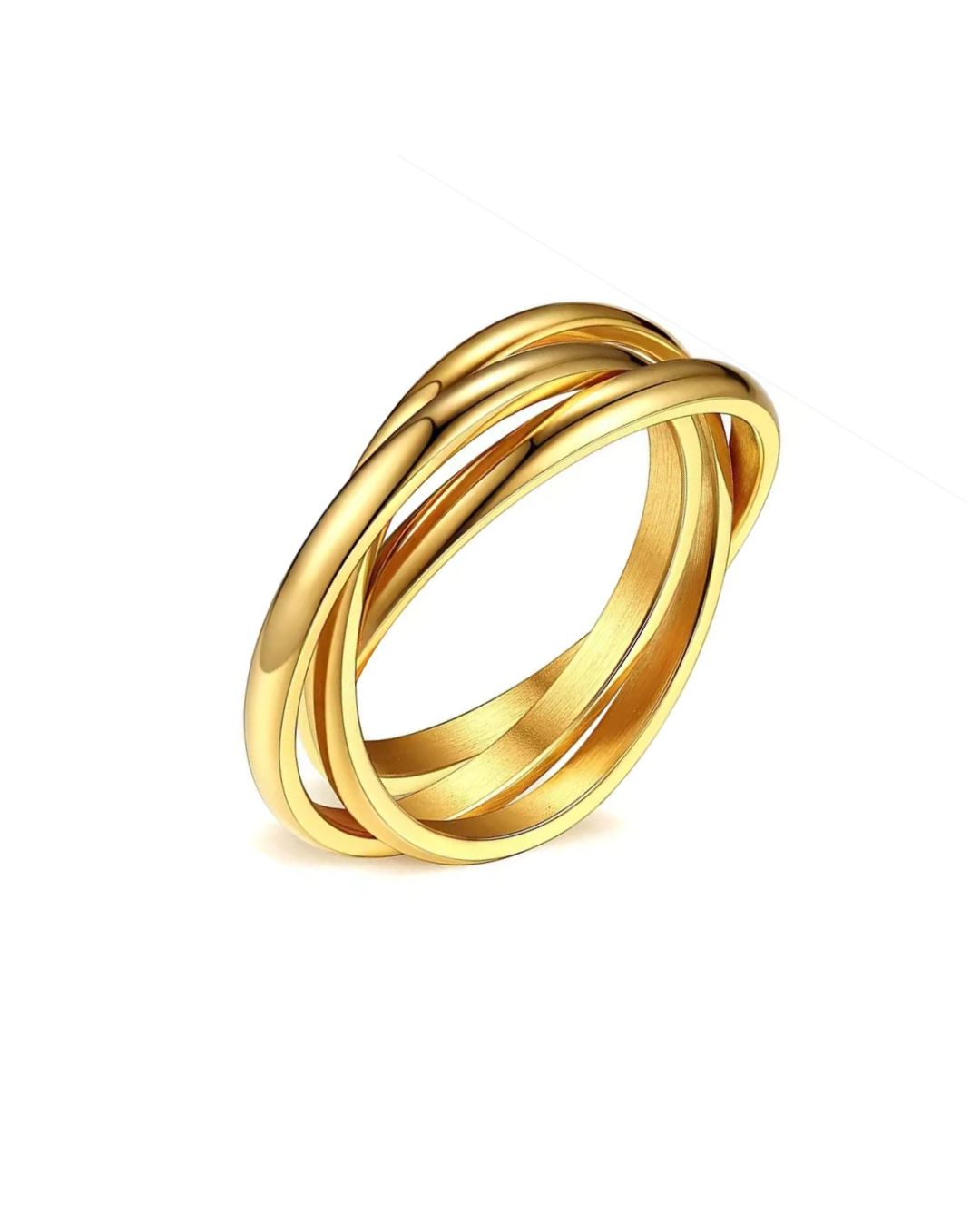 Triple Interlocking Spinner Ring — Trinity