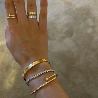Polished Nail Cuff Bracelet