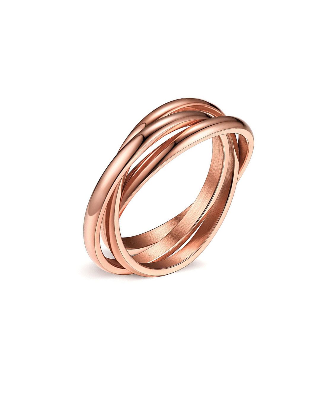 Triple Interlocking Spinner Ring — Trinity
