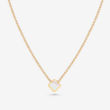 Single Quatrefoil Pendant Necklace
