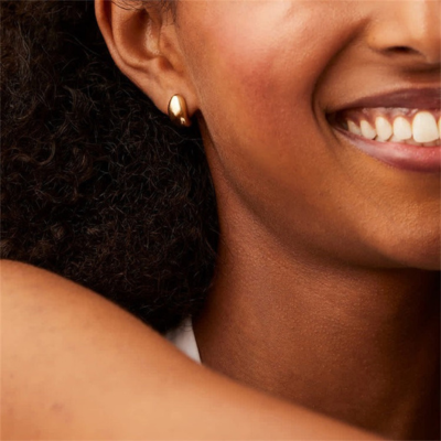 Smooth Dome Stud Earrings — Celeste