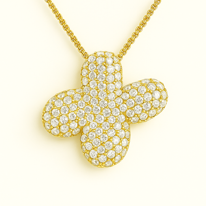 Bubble Initial Crystal Necklace, A–Z, 18 in