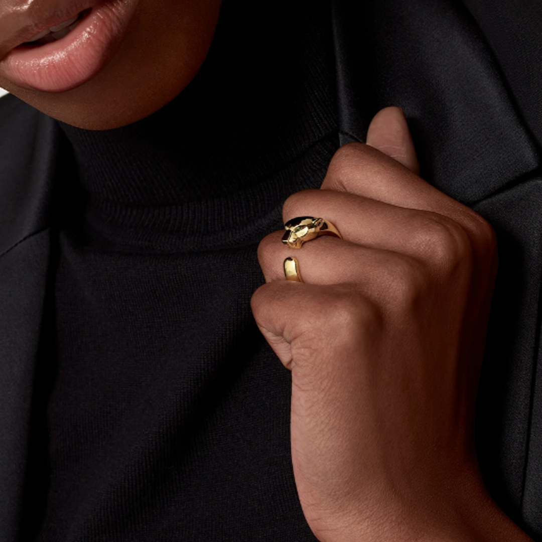 Adjustable Panther Head Ring