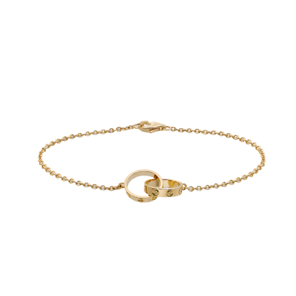 Interlocking Ring Chain Bracelet — Love