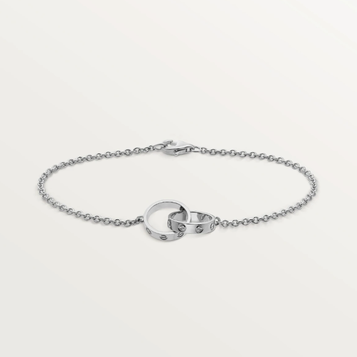 Interlocking Ring Chain Bracelet — Love
