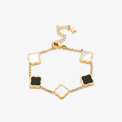 Five Quatrefoil Chain Bracelet — Golden Clover