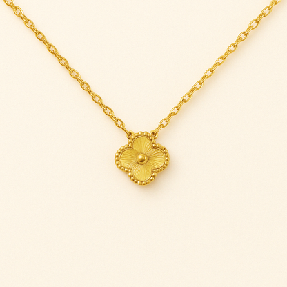 Clover Pendant Necklace, Five Color Options