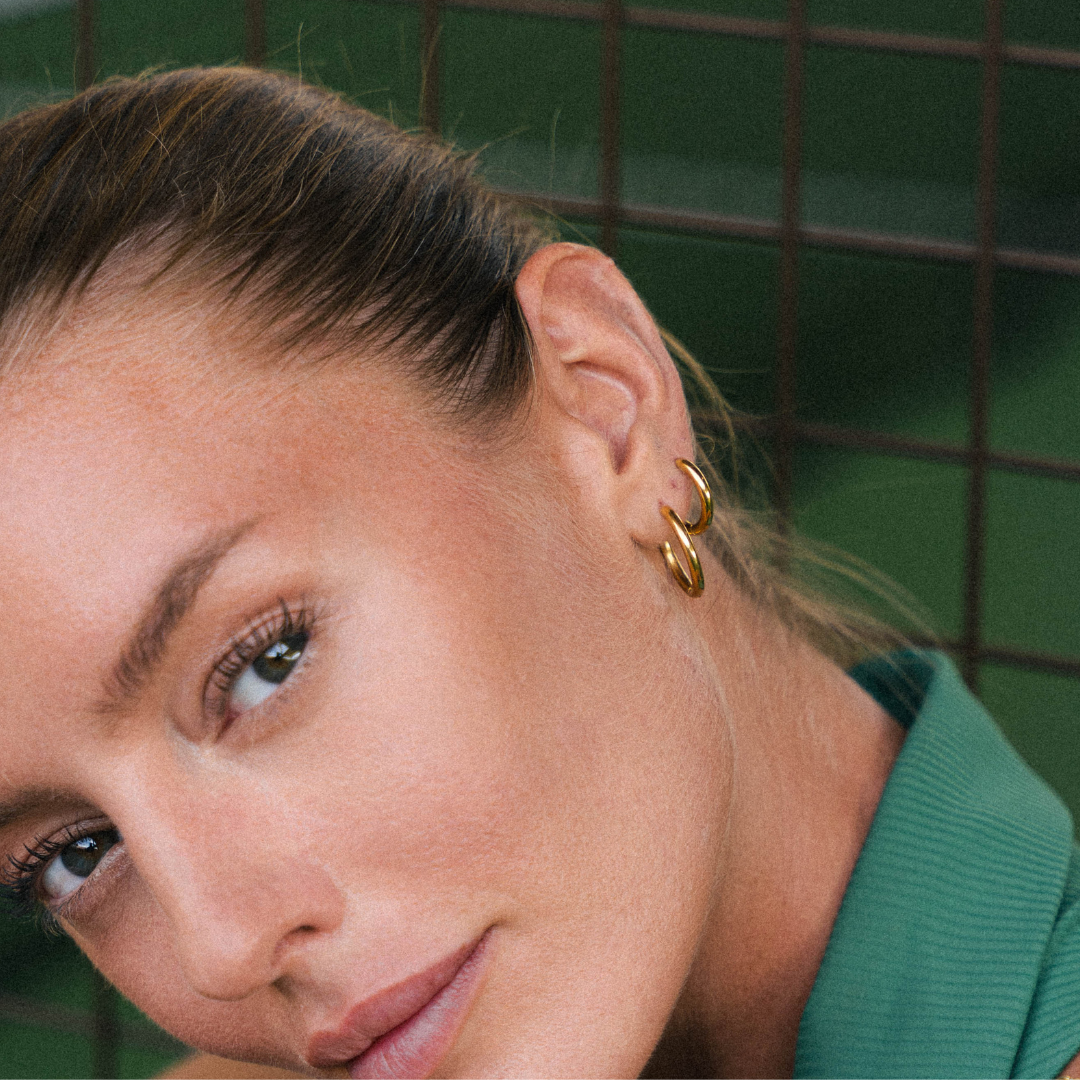 Classic Plain Hoop Earrings, 14–21 mm