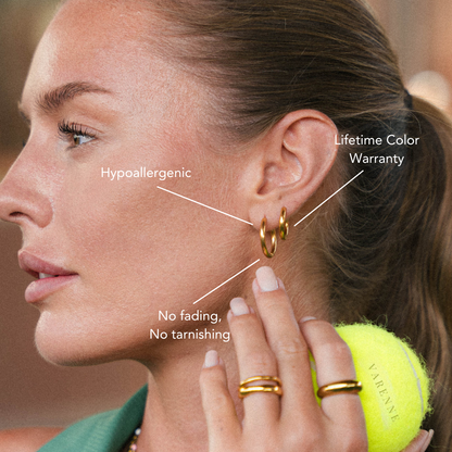 Classic Plain Hoop Earrings, 14–21 mm