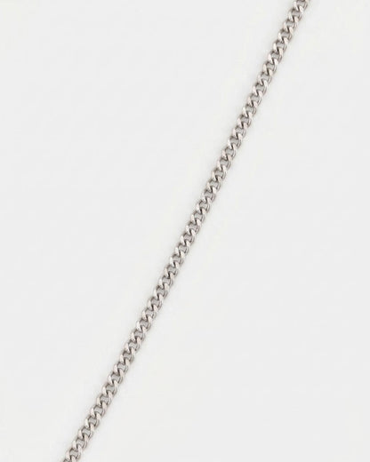Men’s Cross Pendant Necklace, Silver-Tone Stainless Steel