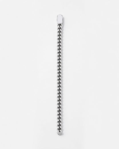 Men’s Cuban Link Bracelet, 6 mm, Platinum-Plated