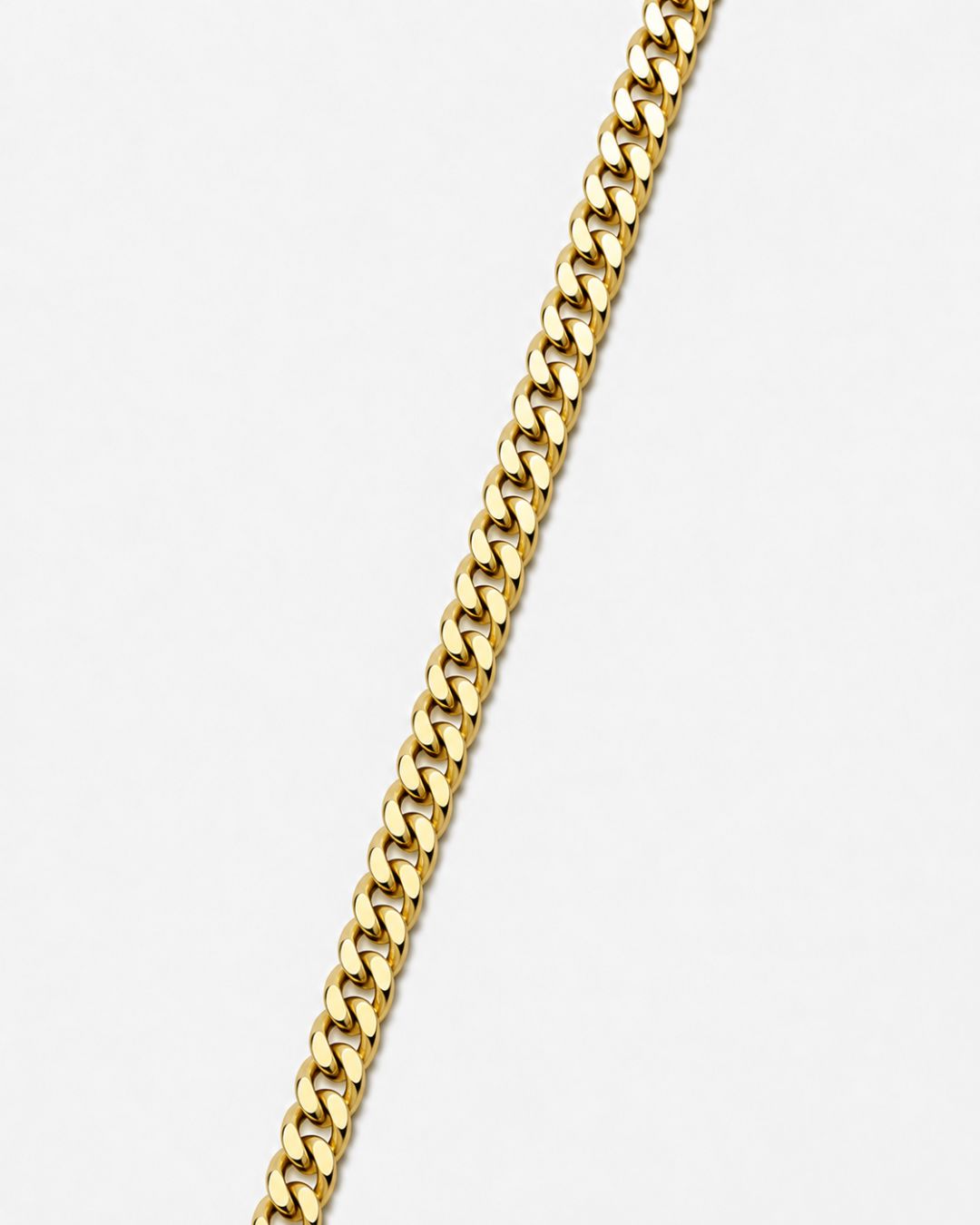 Men’s 18K Gold-Plated Cuban Chain Necklace, 5 mm