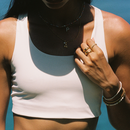 Two Sculpted Wave Rings Set — Double Trouble