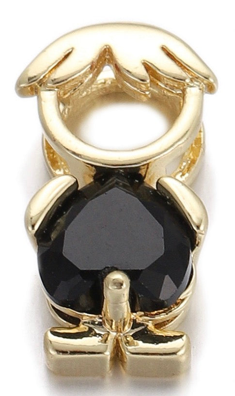 Boy and Girl Crystal Charms — Forever Mine