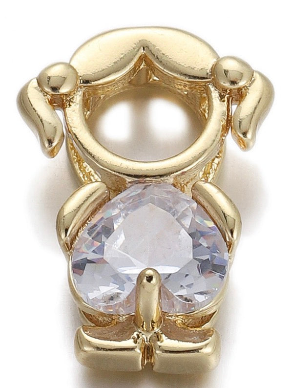 Boy and Girl Crystal Charms — Forever Mine