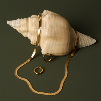 Herringbone Choker, 4 mm, 39–44 cm — Kauai