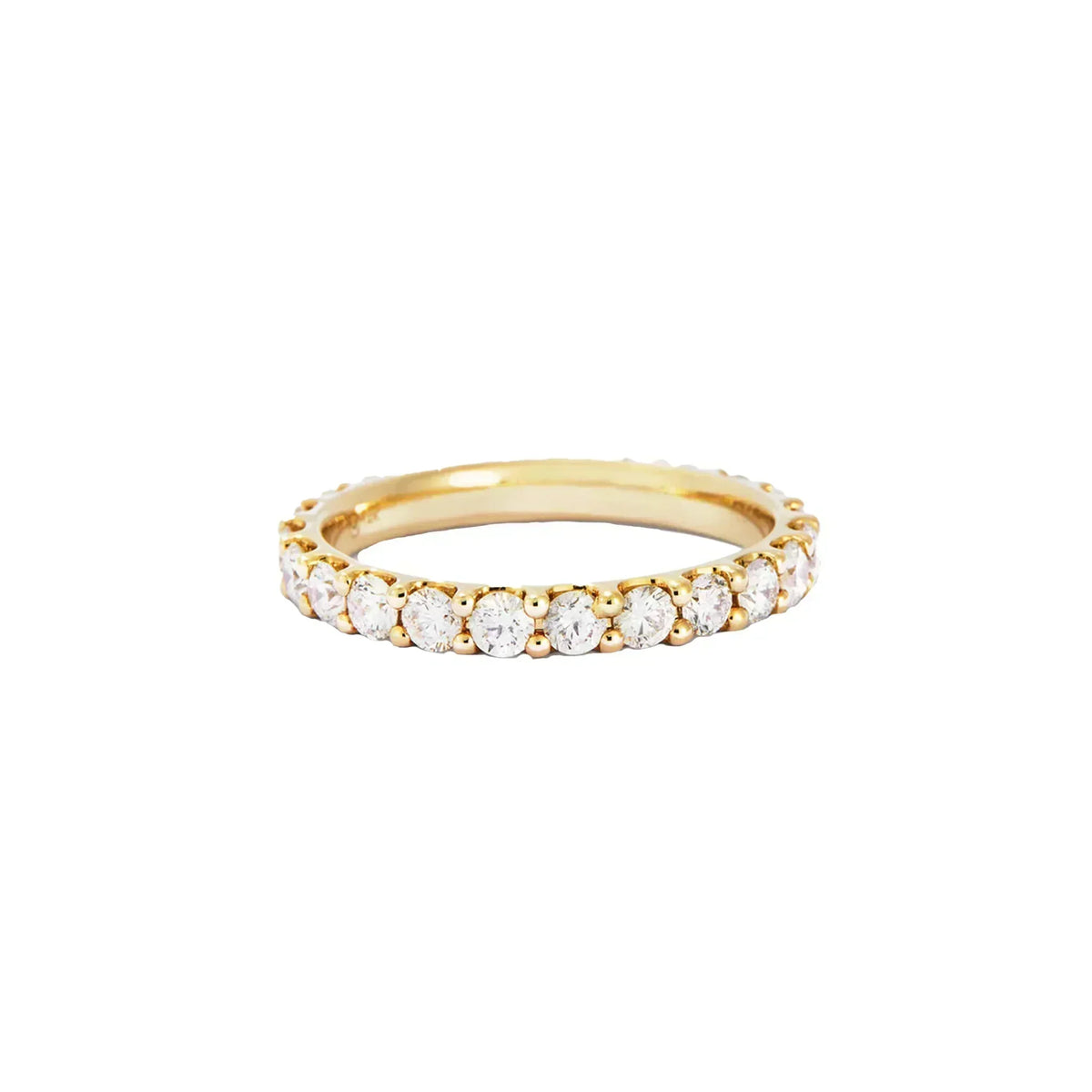 Clear Detail Tennis Band Ring
