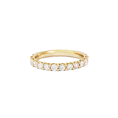 Clear Detail Tennis Band Ring