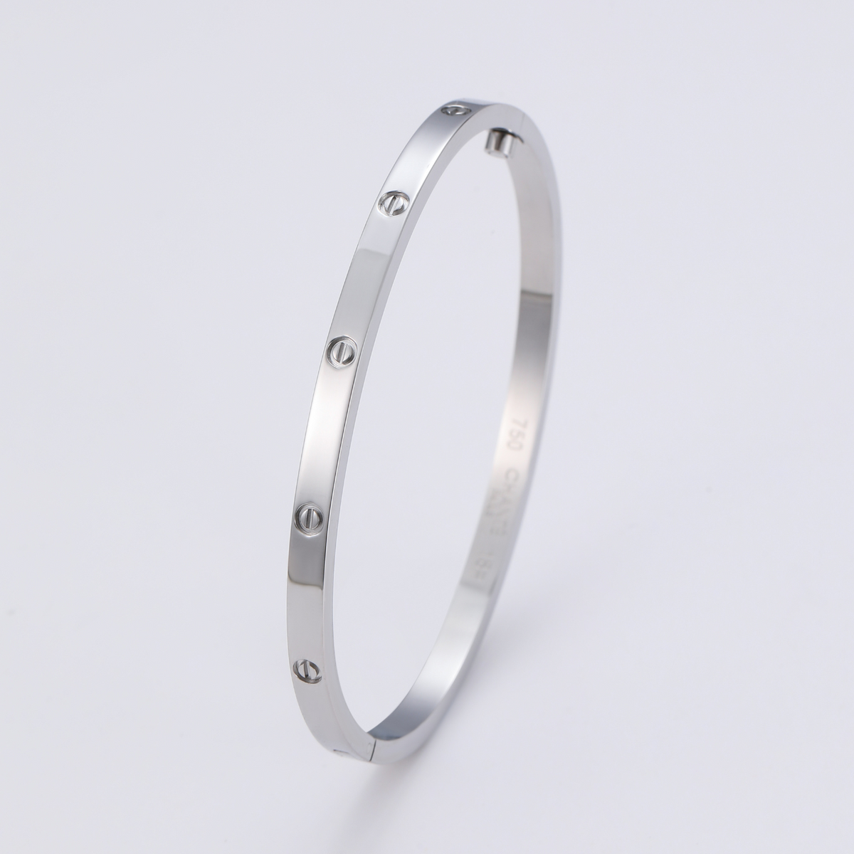 Slim Screw Detail Bangle — Love Refined