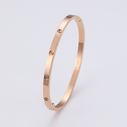 Slim Screw Detail Bangle — Love Refined
