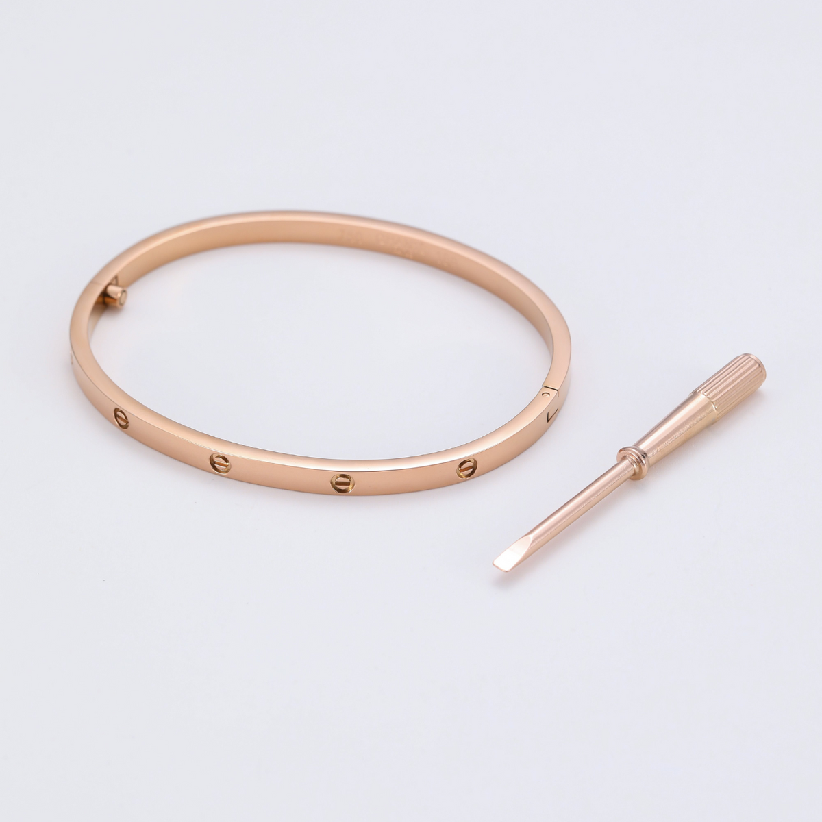 Slim Screw Detail Bangle — Love Refined
