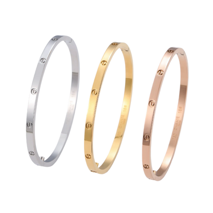 Slim Screw Detail Bangle — Love Refined