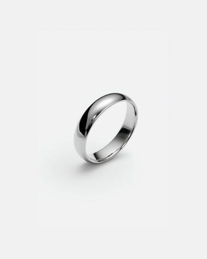 Polished 925 Sterling Silver Band Ring, 3.5 mm