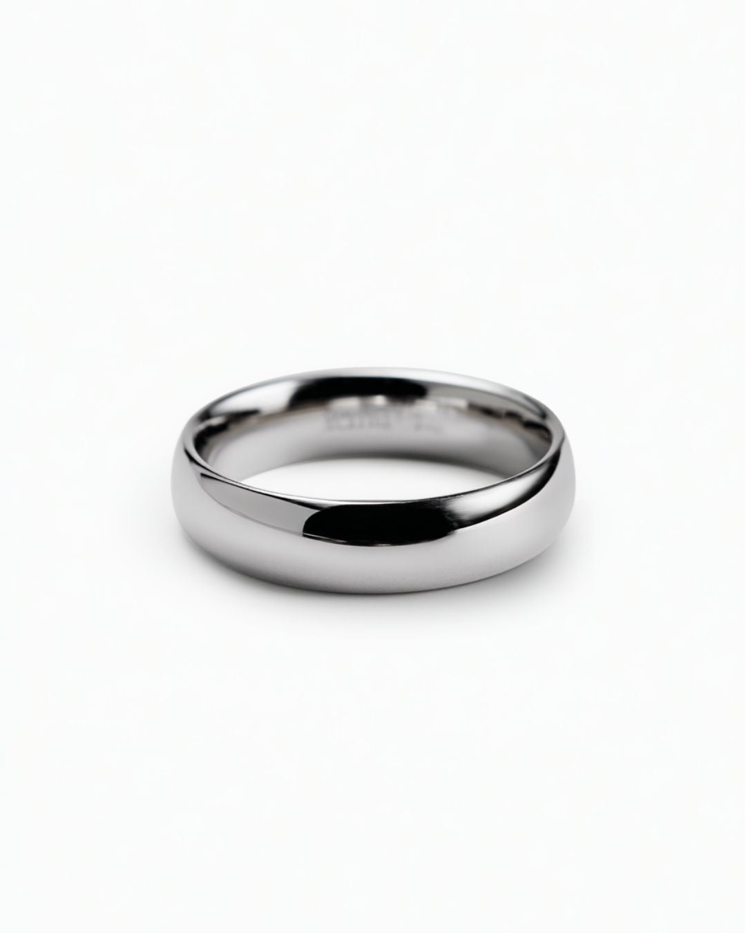 Polished 925 Sterling Silver Band Ring, 3.5 mm