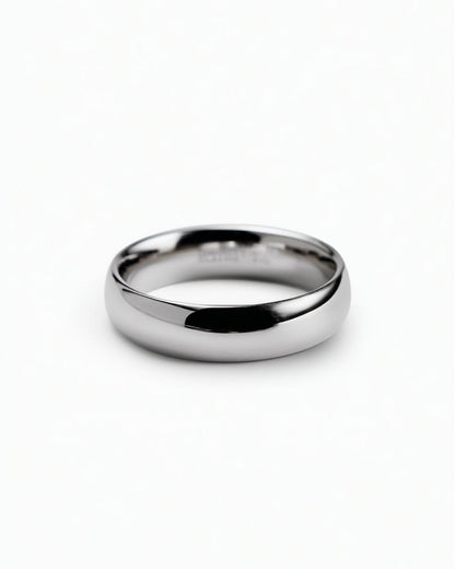 Polished 925 Sterling Silver Band Ring, 3.5 mm