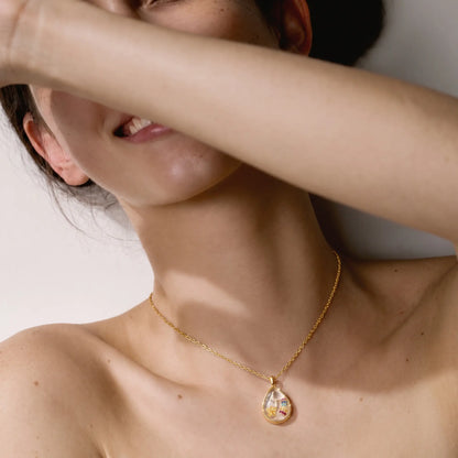 Keepsake Locket Necklace with Charm Options